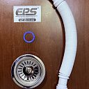 Cифон для раковины с нержавеющей чашкой, шток 4 см Ф114 мм (35)