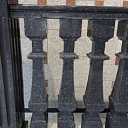 Полированные квадратные балясины из Black Diamond гранита