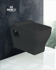 Унитаз подвесной с крышкой BRAVO BLACK
