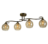 Люстра 9047-4 4xE27 AMBER (TEKLED) 159-17998