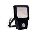 Светодиодный прожектор COB SENSOR 10W BLACK 6000K