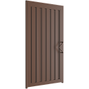 Калитка в алюминиевой раме с заполнением профлистом PSD-P