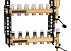 Коллектор с индикаторными термометрами 4 (комплект)