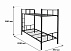 Кровать металлическая, 2 яруса