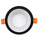 Светильник встраиваемый GU5.3, черный и белый (TEKLED), артикул 143-03502