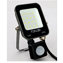 Прожектор LED SMD NEW SENSOR 10W 6000K BLACK 85-265V 