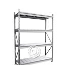 Стеллаж MS Pro Z 2000х1500х500 (4 яруса с секционным настилом)