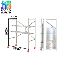 Мобильные раскладные строительные леса с поддонами и колесами, Китай