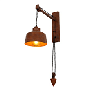 Бра SY9337-1 OLD BROWN E27 D250xH300mm TEKAVI 10 151-19594