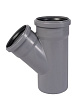Тройник ПП для внутренней канализации 45° Ду 125х110 OSTENDORF