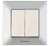 Выключатель 2 клавишный с подсветкой Karre Plus Panasonic