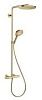 Душевая система Raindance Select S 240 1jet PowderRain с 
термостатом полиров.золот