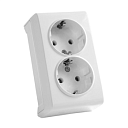 Розетка двойная Viko Vera С/З (накладная) 379-36045