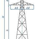 Опоры линий электропередачи 1У110-1+5