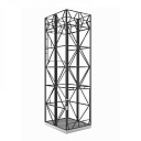 Металлический каркас лифтовой шахты