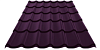 Металлочерепица МП Ламонтерра-X (VALORI-20-Violet-0.5)