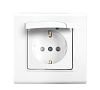 Розетка одинарная с крышкой 91400012 Linnera S
