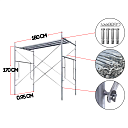 Леса строительные для внутренних и наружных работ, Китай