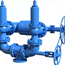 Блок предохранительных клапанов 17с90нж Ду50 Ру8,0МПа