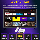 Смарт приставка H618 Allwinner 2/16Gb android 14