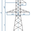 Опоры линий электропередачи УC110-3+5