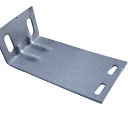 Кронштейн для алюминиевого профиля L образный с ребрами 2х80x150 мм