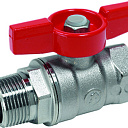 Кран шаровой с внутренней/наружной резьбой ручка-бабочка ду 20 giacomini