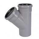 Тройник ПП для внутренней канализации 45° Ду 110х90 OSTENDORF