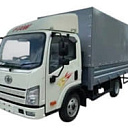 Автофургон бортовой с тентом FAW Tiger VR VUM1041, 15,2м³, бензин