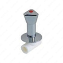 Кран хромированный шаровой под кафель KALDE 25