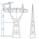 Опоры линий электропередачи Р2+10