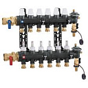 CALEFFI  Пара коллекторов для теплого пола 4 выводов 3/4"