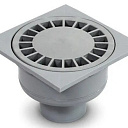 Трап пластиковый ПП; ПВХ, D= 40-110 мм, Размер: 150х150; 100х100; 25х25, Вид: горизонтальный