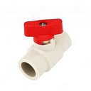 Кран шаровой мини красный 20