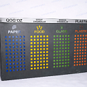 Металлическая станция для раздельного сбора отходов (4 фракции)