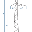 Опоры линий электропередачи ПС110-5В