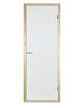 Двери стеклянные HARVIA 7/19 коробка сосна, прозрачная D71904М