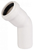 Отвод ПП для внутренней канализации 45° Ду 50 белый OSTENDORF