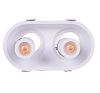 Светильник LED Downlight, регулируемый (Gimbal), 2*7W, 4000K, белый (TEKLED), артикул 143-03500
