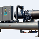 Винтовой чиллер с водяным охлаждением (нагреватель)