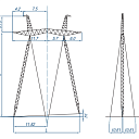 Опоры линий электропередачи ПП500-3-III