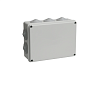 Коробка КМ41244 распаячная для о/п 190х140х70 мм IP55 (RAL7035, 10 гермовводов)