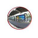 Дорожное обзорное зеркало из пластика 60 см, внутреннее