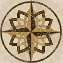 Декор из керамогранита Элит Крим Вставка Блоссом