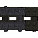 Гидроколлектор с термоизоляцией (2+1) 25мм GIDRUSS BM-60-3D.EPP