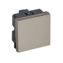 Выключатель 2 модуль 10 AX - 250 V± квадрат магнезиум 572534