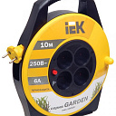 Катушка УК10 с т/з 4 места 2P/10м 2х0,75 мм2 "Garden"