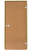 Стеклянная дверь 7*19, коробка - сосна