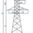 Опоры линий электропередачи У35-1Т-ТС+5