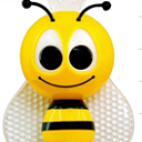 Ночник BEE желтый  4х0,1 RGB Led